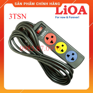 Ổ cắm lioa 3tsn3 - 3tsn5 3 lỗ 3 ổ cắm 2 1 công tắc kéo dài 3m 5m