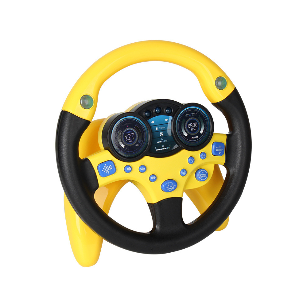 Đô chơi vô lăng ô tô có nhạc, nút điều khiển cho bé nhựa ABS cao cấp