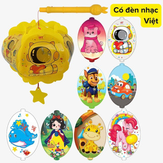 Lồng đèn trung thu loại ánh hoa 5D Viêt Nam Có Đèn Và Nhạc Việt