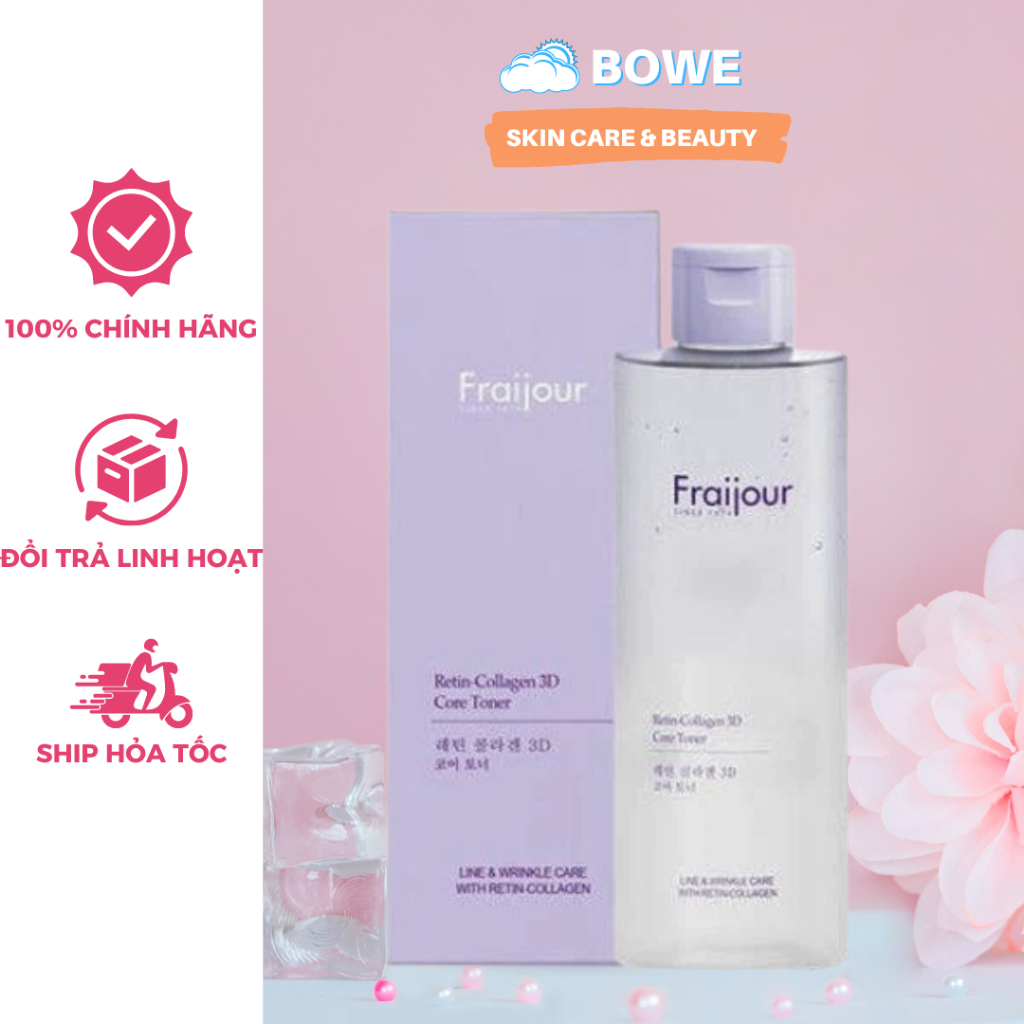 Nước Hoa Hồng Fraijour Retin-Collagen 3D Core Toner 250ml
