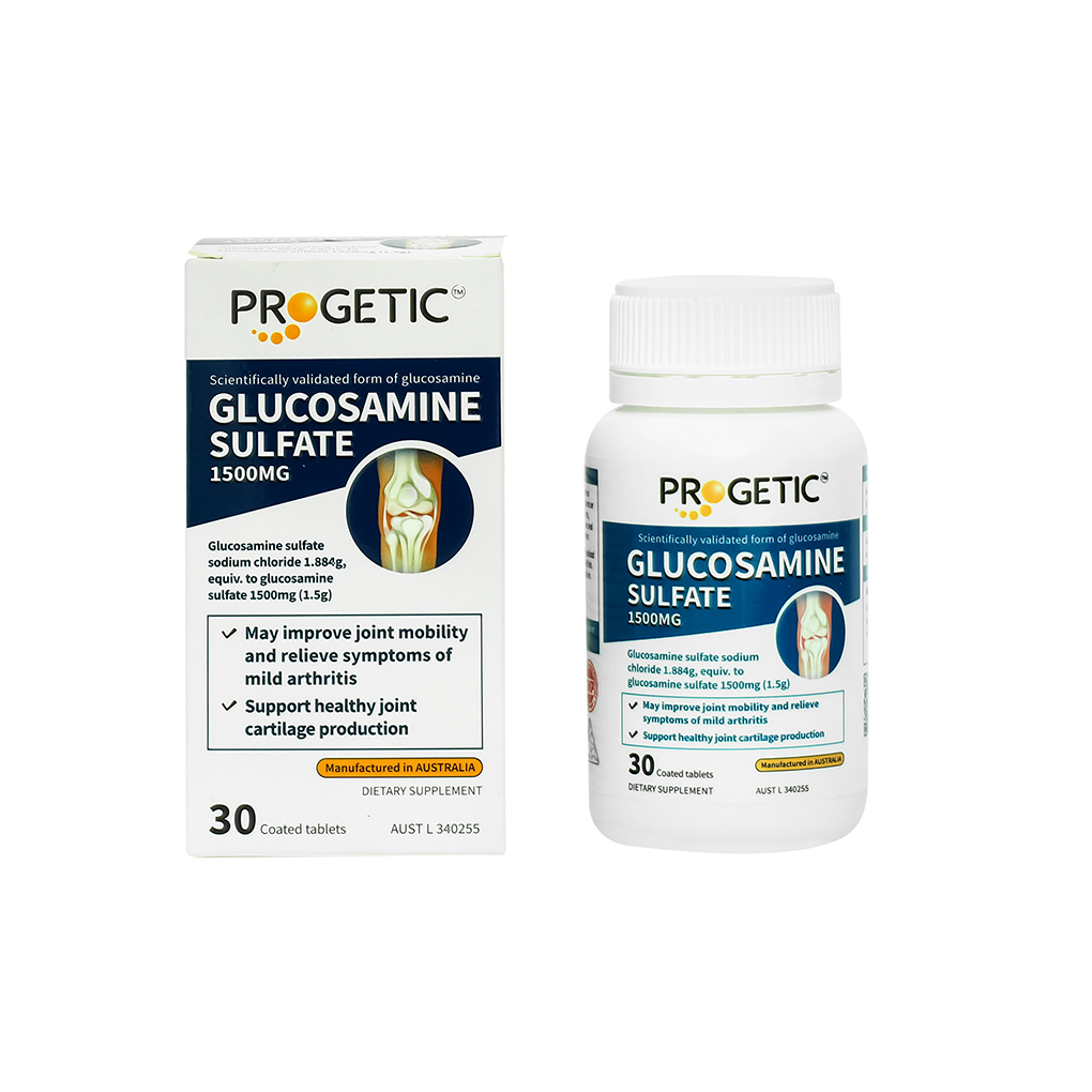 TPCN Glucosamine Sulfate 1500mg Hỗ Trợ Xương Khớp Người Lớn Date 02/2025 - Nhập khẩu chính hãng từ Úc