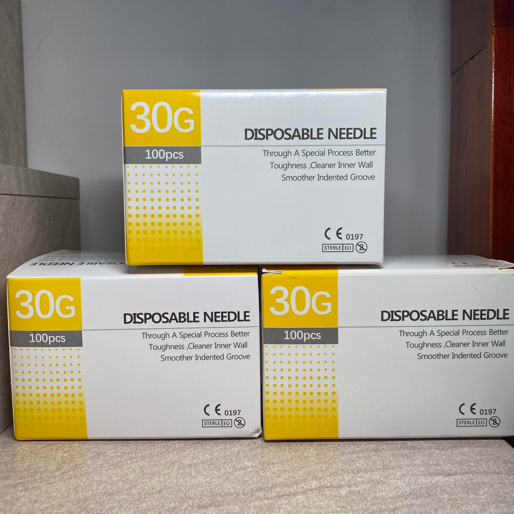 Hộp 100 ĐẦU KIM 30G Hàn quốc/ Đầu Kim Nano Tiêm Dưỡng Chất 30G / Tiêm Tinh Chất