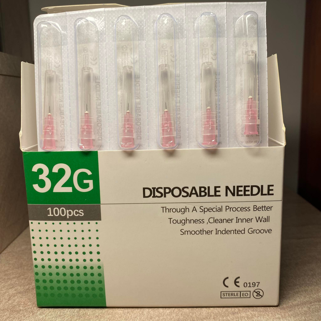 Đầu Kim 32G Kim tiêm dưỡng chất căng bóng Hàn Quốc 4mm,13mm