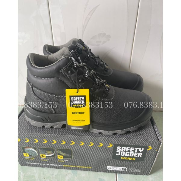 Giày bảo hộ cao cổ Safety Jogger Bestboy S3  đế và mũi lót thép chống đinh đâm xuyên
