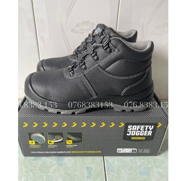 Giày bảo hộ cao cổ Safety Jogger Bestboy S3  đế và mũi lót thép chống đinh đâm xuyên
