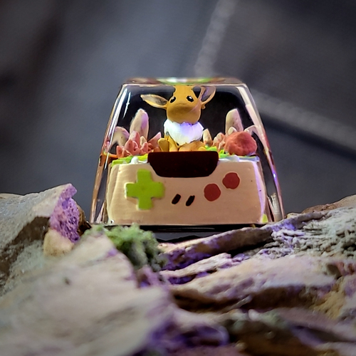 Eevee pokemon keycaps , nút bàn phím cơ pokemon , pokemon keycaps ,keycap resin