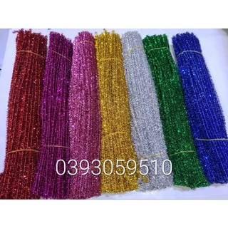 Bó 100 sợi kẽm xù kim tuyến