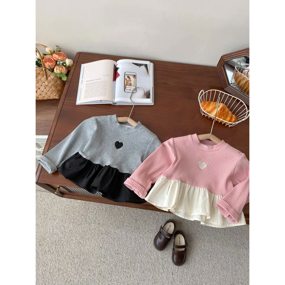 Bộ đồ bé gái dai tay dáng bèo quần loe cho bé từ 8-20kg