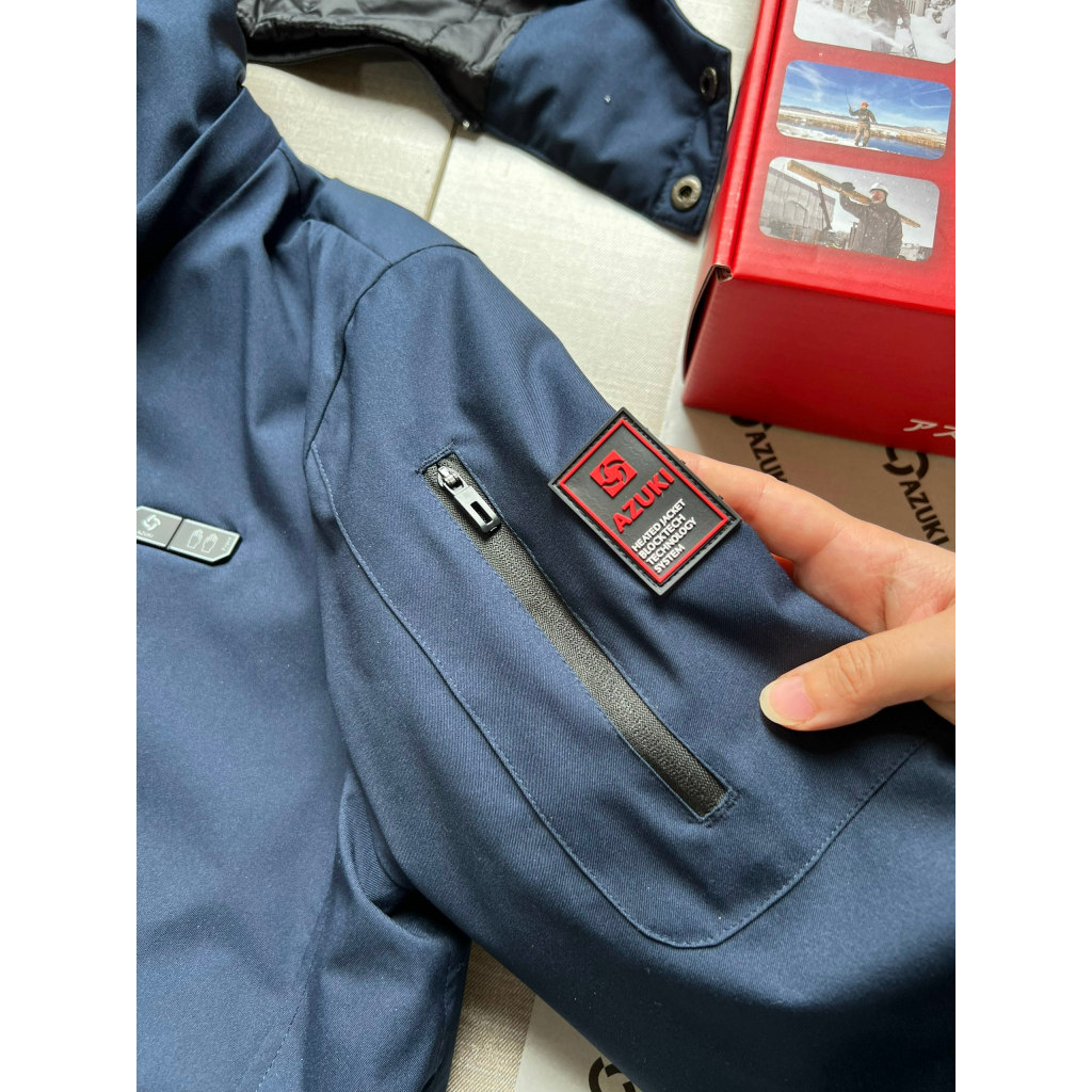 Áo Sưởi Ấm Azuki AZUKI R05 Chạy Bằng Pin Chất Lượng Cao Cấp  BH 12 Tháng chính hãng