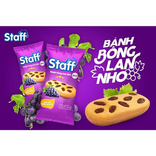 Bánh mì staff - bánh bông lan nho 38g x 10 gói