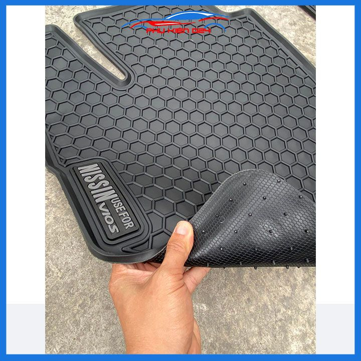 Thảm sàn, lót sàn cao su 3D Toyota Vios 2014-2015-2016-2017-2018-2019-2020-2021-2022-2023 mẫu 2