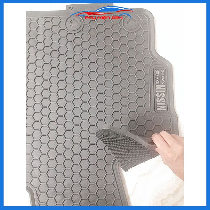 Thảm sàn, lót sàn cao su 3D Toyota Vios 2014-2015-2016-2017-2018-2019-2020-2021-2022-2023 mẫu 2