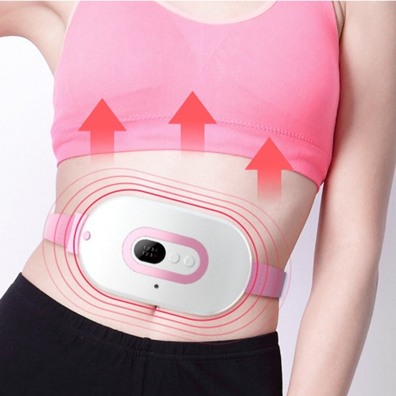 Máy Massage Làm Ấm Bụng Đai Chườm Nóng Bụng Đeo Lưng Giảm Đau Cho Phụ Nữ Đến Kì - Minsosport