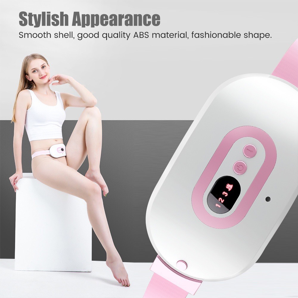 Máy Massage Làm Ấm Bụng Đai Chườm Nóng Bụng Đeo Lưng Giảm Đau Cho Phụ Nữ Đến Kì - Minsosport