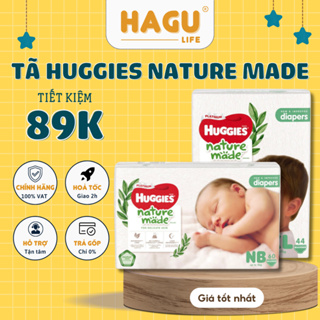 Bỉm dán quần siêu cao cấp Huggies Platinum Nature Made Hàng chính hãng