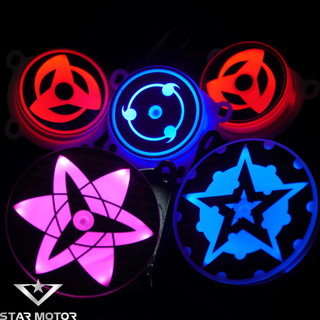 Đèn Led xoay Sharingan gắn trang trí đèn pha xe máy