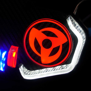 Mặt Led xoay Sharingan gắn đèn hậu, độ lé đèn bi cầu, gắn Demi xe điện, xe máy oto