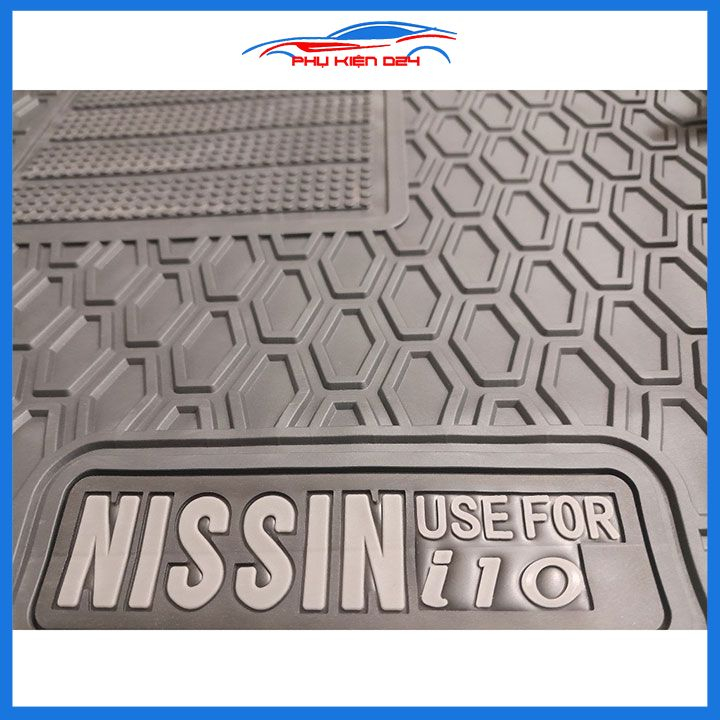 Lót sàn cao su 3D cho xe - Hyundai I10 2022-2023-2024