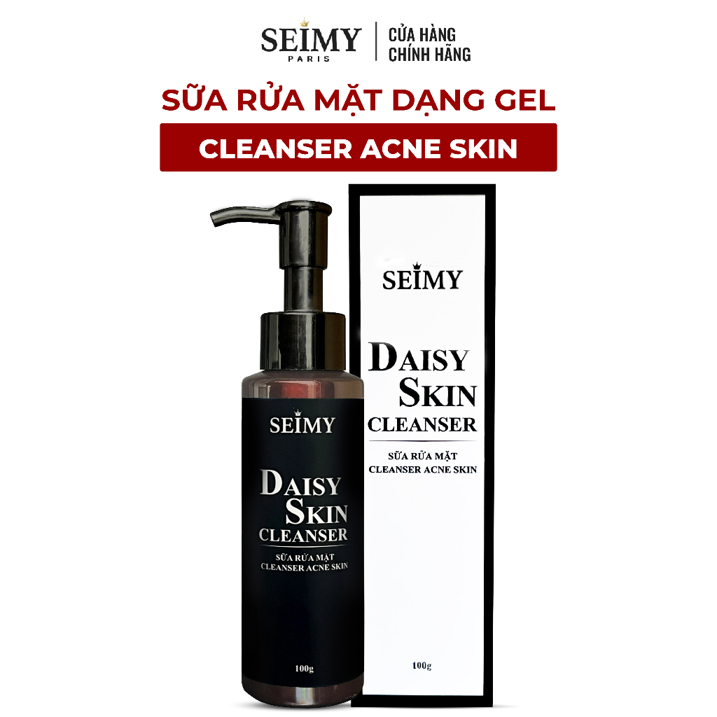 Sữa rửa mặt dạng gel Seimy - Daisy Skin Cleanser 100ml dành cho da dầu mụn, da nhạy cảm