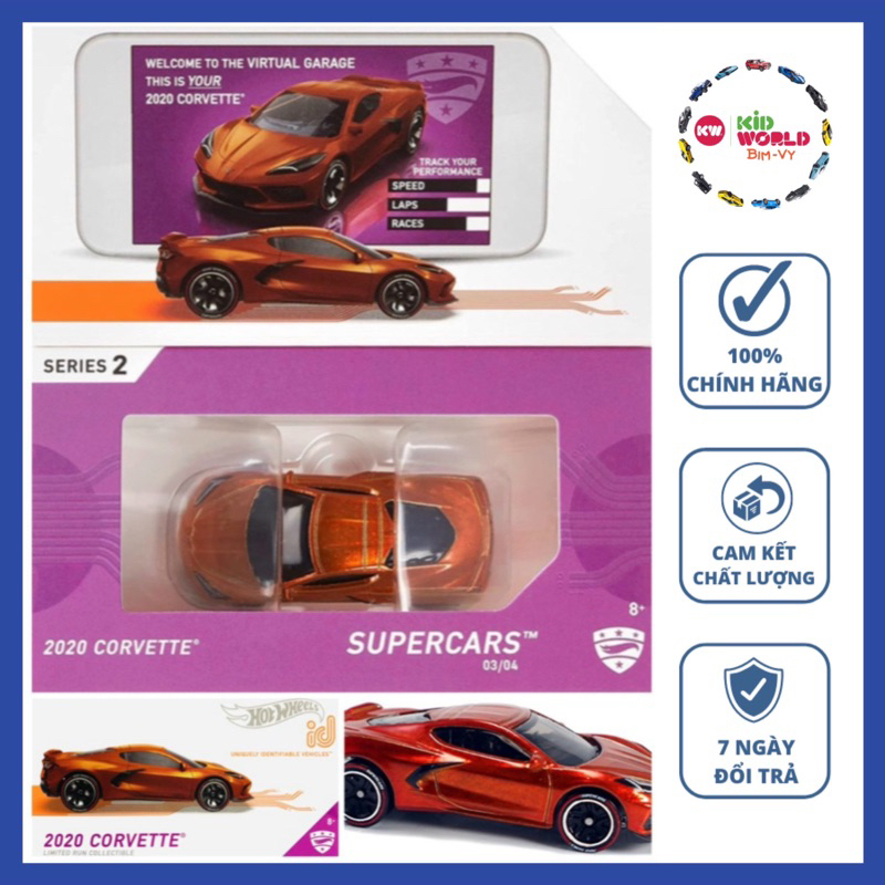 Xe mô hình Hot Wheels ID Series 2 2020 Corvette HBG10.