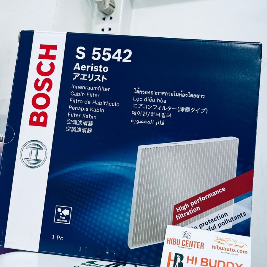 Lọc Gió Điều Hòa Tiêu Chuẩn BOSCH Aeristo S5542 Dành Cho Xe Kia Carens (04-09), Sorento (09-14)