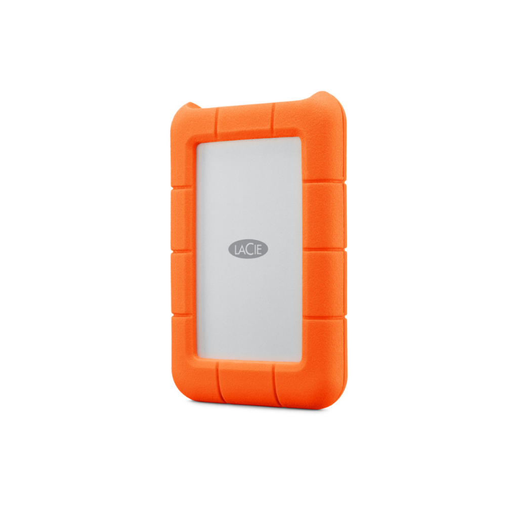 Ổ cứng di động HDD LaCie Rugged USB-C 1TB + Phục hổi Dữ liệu Rescue - STFR1000800