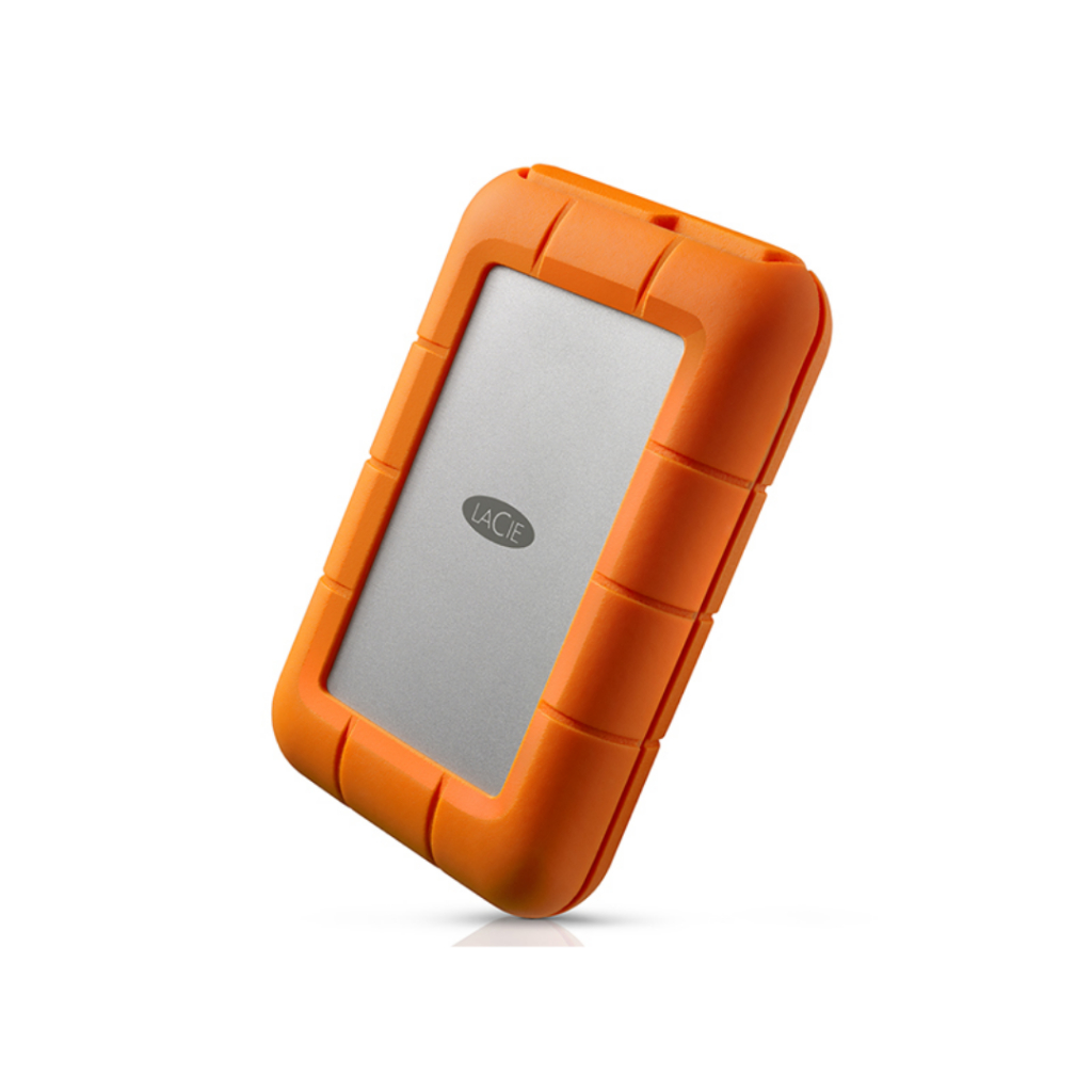 Ổ cứng di động HDD LaCie Rugged USB-C 4TB + Phục hổi Dữ liệu Rescue - STFR4000800