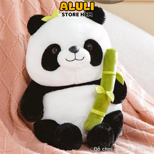 Gấu bông gấu trúc panda ôm tre dễ thương êm mịn ALULI