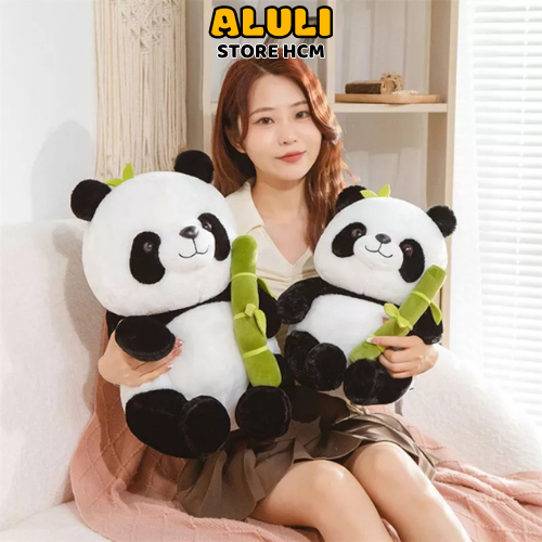 Gấu bông gấu trúc panda ôm tre dễ thương êm mịn ALULI