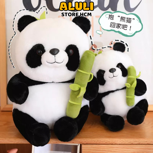 Gấu bông gấu trúc panda ôm tre dễ thương êm mịn ALULI