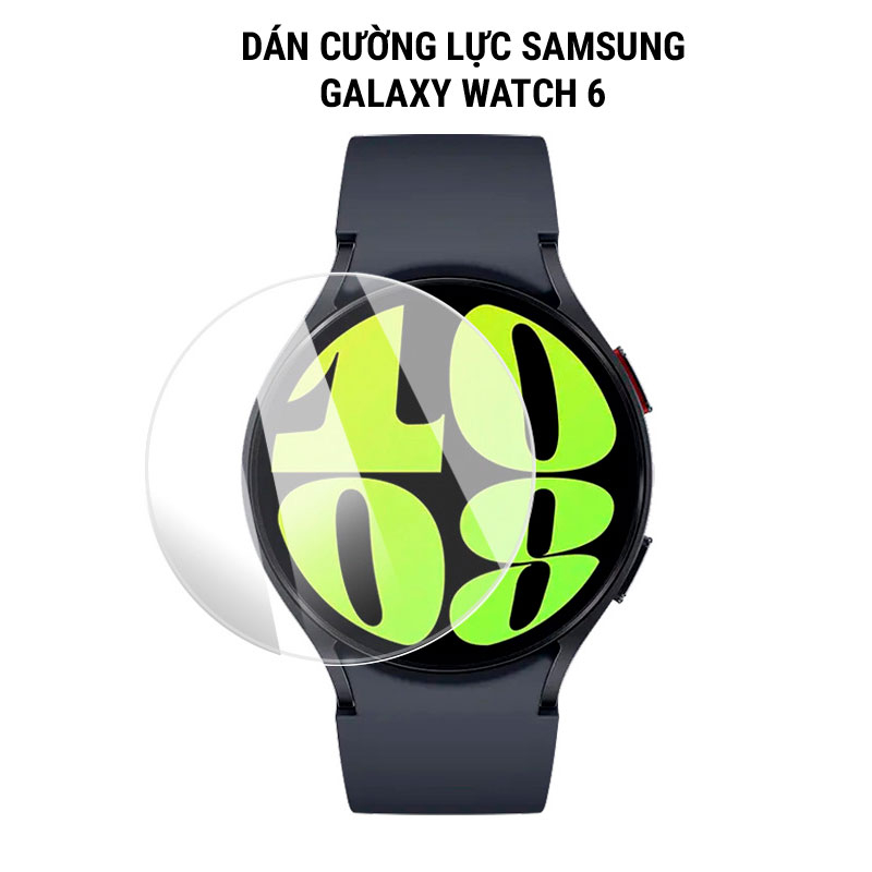 Dán Kính Cường Lực Màn Hình Đồng Hồ Samsung Galaxy Watch 6 5 4 Pro Classic 44mm 40mm 42mm 43mm 45mm 46mm 47mm FULL HD