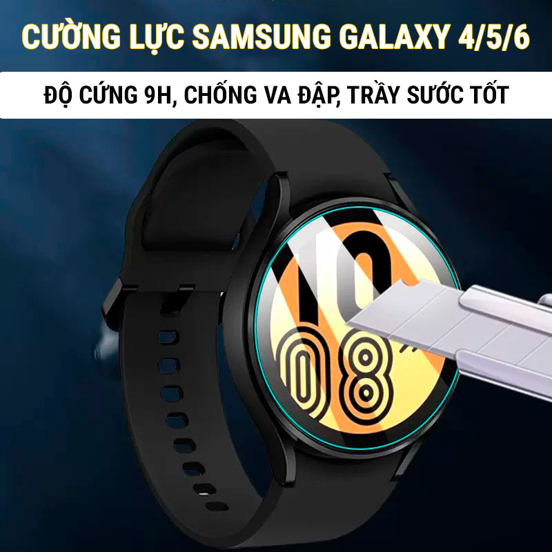 Dán Kính Cường Lực Màn Hình Đồng Hồ Samsung Galaxy Watch 6 5 4 Pro Classic 44mm 40mm 42mm 43mm 45mm 46mm 47mm FULL HD