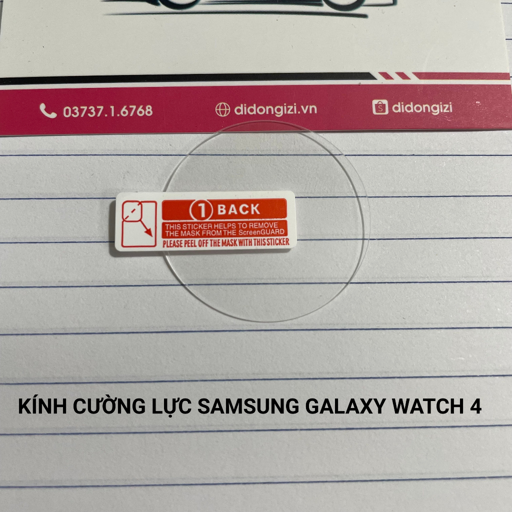 Dán Kính Cường Lực Màn Hình Đồng Hồ Samsung Galaxy Watch 6 5 4 Pro Classic 44mm 40mm 42mm 43mm 45mm 46mm 47mm FULL HD
