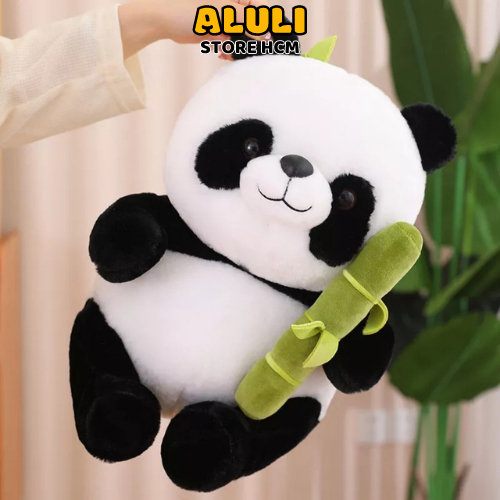 Gấu bông gấu trúc panda ôm tre dễ thương êm mịn ALULI