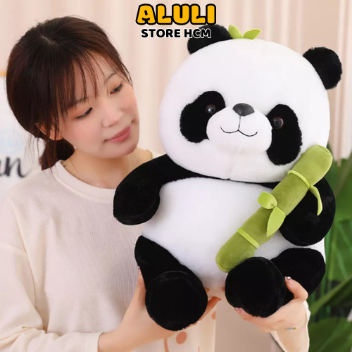 Gấu bông gấu trúc panda ôm tre dễ thương êm mịn ALULI