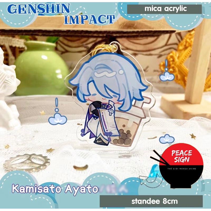 Mô hình standee GENSHIN IMPACT ver MẮT NHỎ tượng acrylic game mica chibi trang trí
