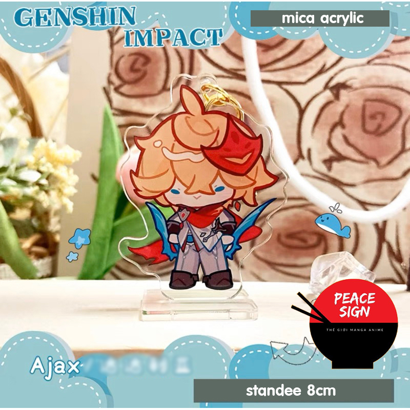 Mô hình standee GENSHIN IMPACT ver MẮT NHỎ tượng acrylic game mica chibi trang trí