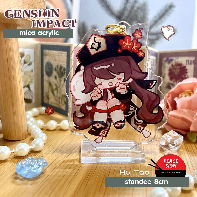 Mô hình standee GENSHIN IMPACT ver MẮT NHỎ tượng acrylic game mica chibi trang trí