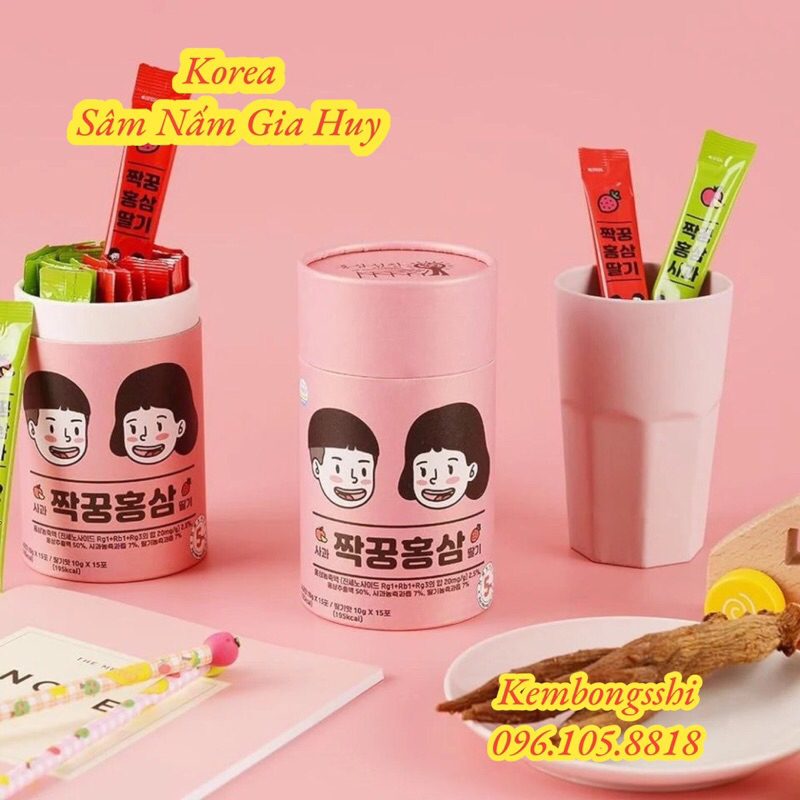 Hồng Sâm Baby Sobek Vị Dâu Táo Hàn Quốc Cho Trẻ Biếng Ăn