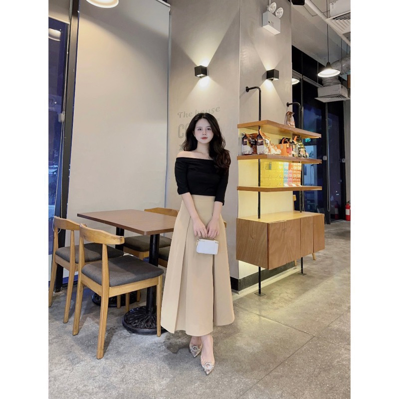 Set Áo Trễ Vai Kèm Chân Váy