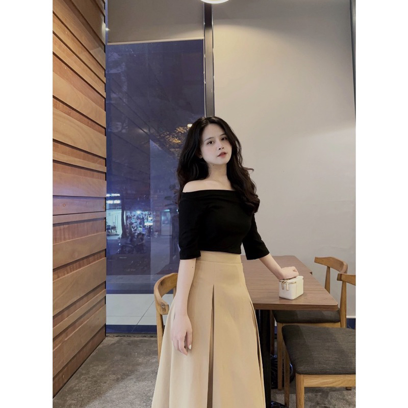 Set Áo Trễ Vai Kèm Chân Váy