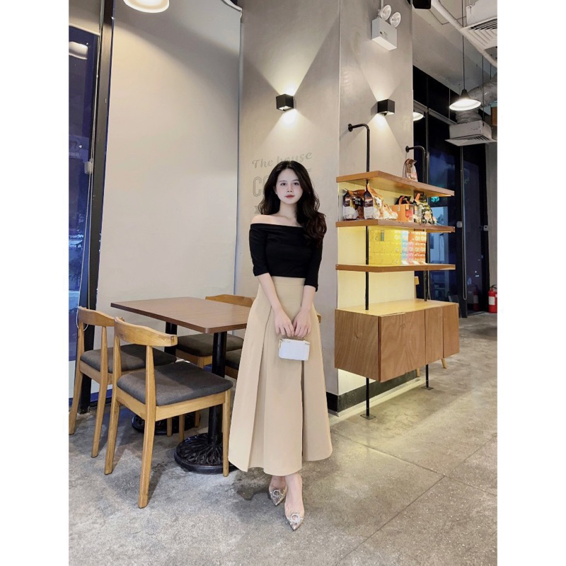 Set Áo Trễ Vai Kèm Chân Váy