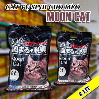 Cát vệ sinh mèo - mooncat - nhật đen - 8l