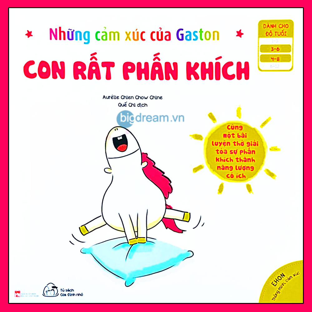 Sách - Con Rất Phấn Khích - Ehon Cho Bé Phát Triển Trí Thông Minh Cảm Xúc EQ 3- 8 Tuổi - Những Cảm Xúc Của Gaston