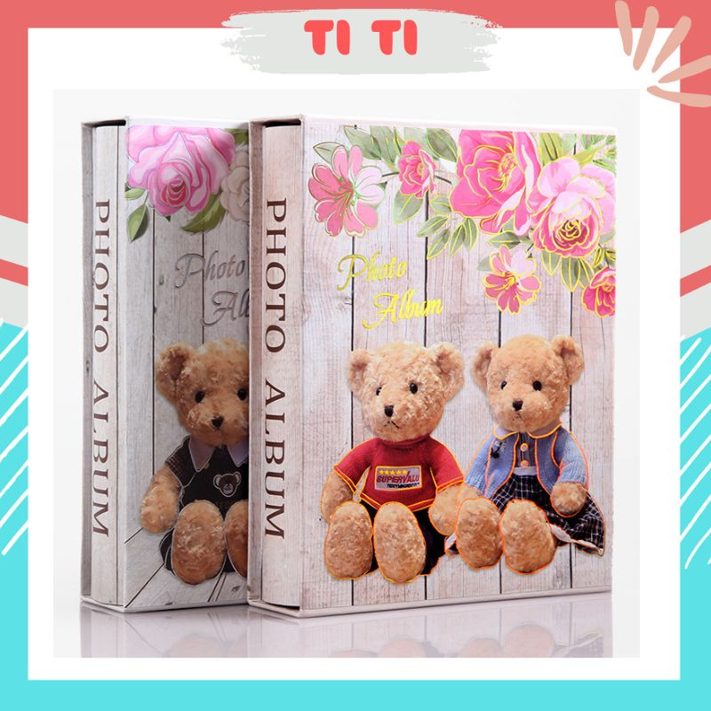 Album ảnh 10x15 đựng được 200 ảnh có hộp ngoài mẫu bìa gấu