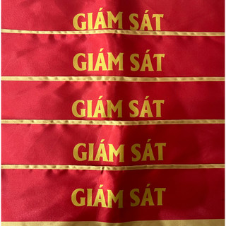 Set 5 băng đeo tay giám sát - vải phi dày