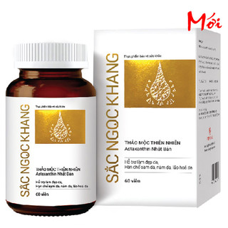 Sắc Ngọc Khang - hỗ trợ điều trị nám da, sạm nắng, tàn nhang, giúp bổ huyết, hoạt huyết, chống lão hóa (Hộp 60 viên)