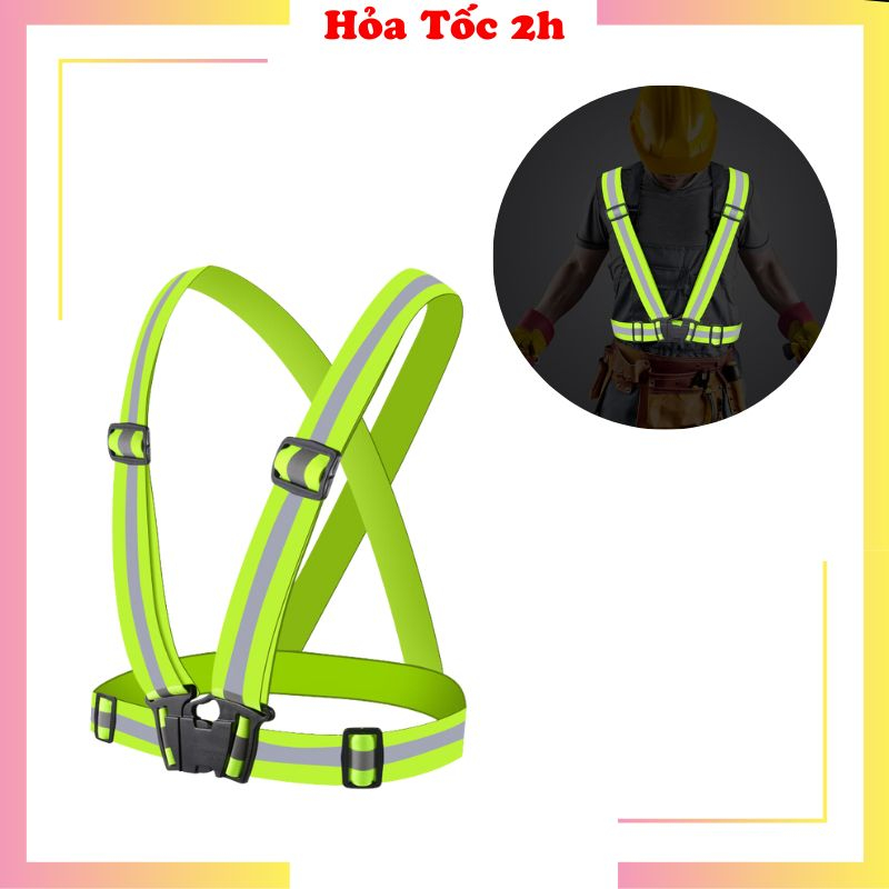 Dây Đai Phản Quang Đi Phượt (loại vải thun co dãn tốt)
