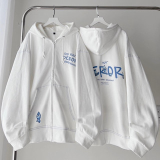 Áo Khoác Nỉ Hoodie Zip nam nữ DEROR khóa kéo nón 2 lớp form rộng unisex chất liệu vải Nỉ Bông - GUFA