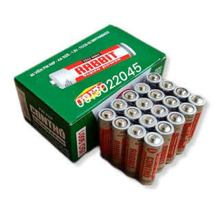 Vỉ 4 viên pin AA (pin tiểu to) và AAA (pin đũa nhỏ) con thỏ